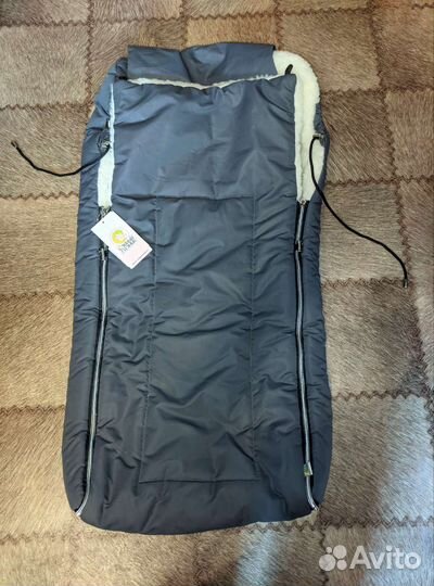 Меховой конверт в коляску овчина Норд