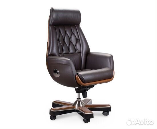 Norden Кресло для руководителя Трон коричневая кож