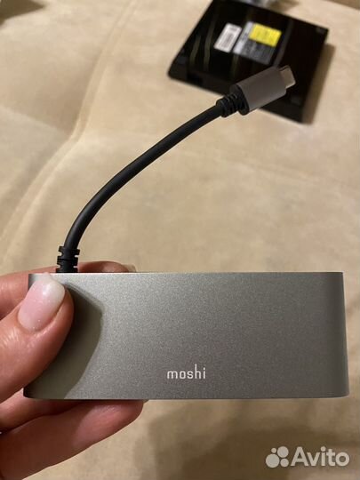 Переходник Moshi USB-C Multimedia Adapter серый