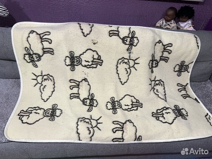 Шерстяное детское одеяло