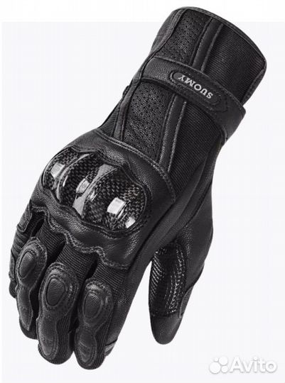 Мотоперчатки кожаные
