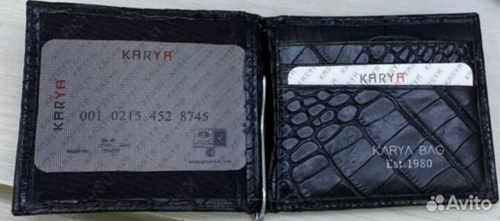 Бумажник-зажим для денег. Фирма karya
