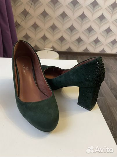 Туфли замшевые