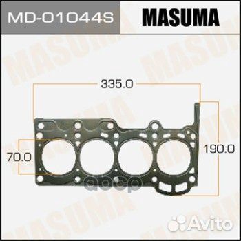 MD-01044S прокладка гбц Toyota Yaris 1.0 16V 1