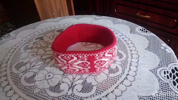 Повязка на голову шерстяная