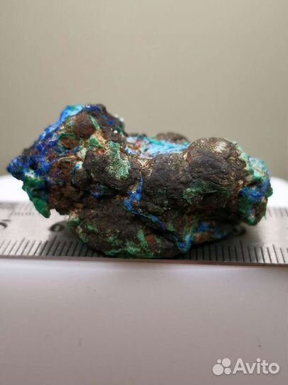 Азурит, малахит, гётит