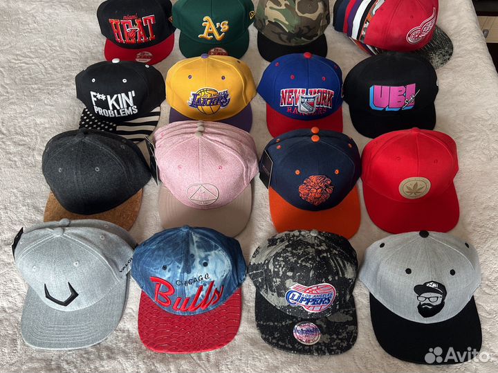 Разные кепки Snapback Новые и Б/У