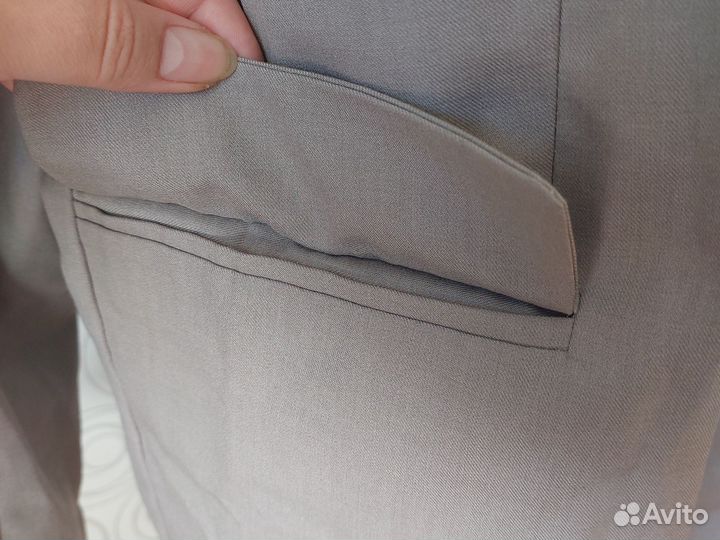 Новый пиджак oversize 50 XL бежевый