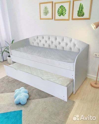 Кроватка софа цвет высокий борт детская из лдсп