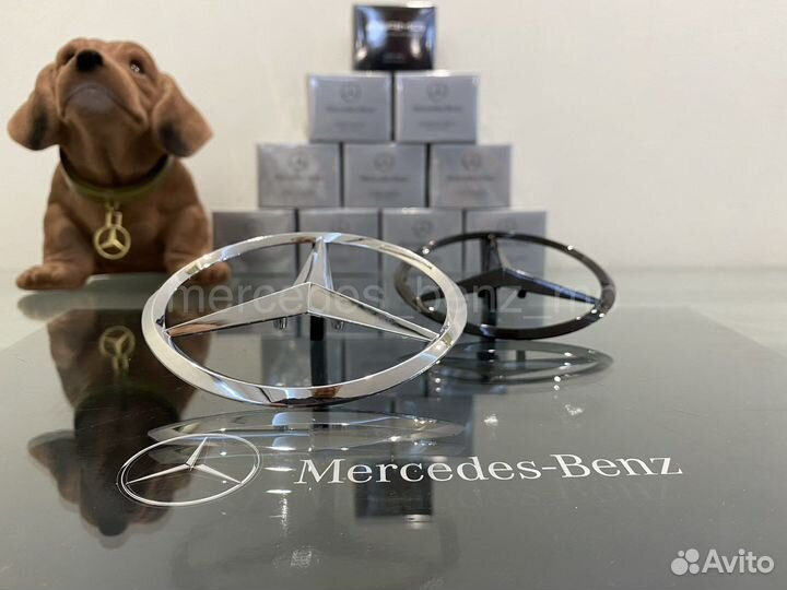 Эмблема звезда Мерседес Бенц двери багажника GLC