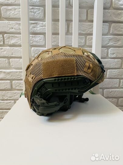 Тактический безухий шлем