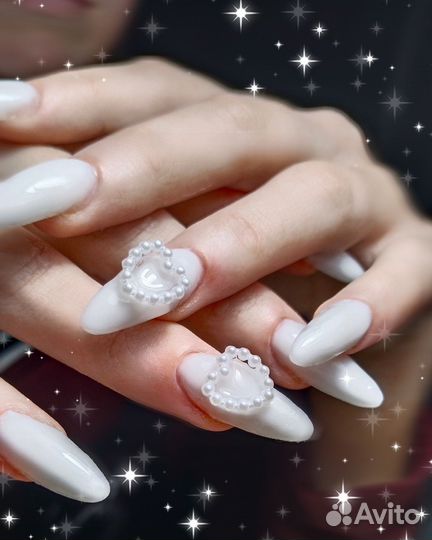 Маникюр наращивание ногтей