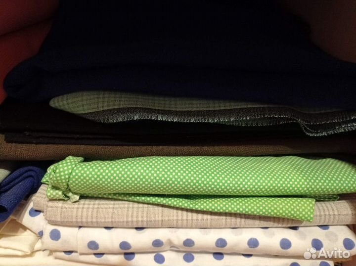 Ткани на пошив (шерсть,хлопок), кожа натуральная