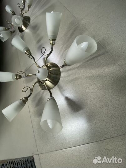 Люстра бронза
