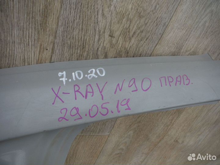 Крыло заднее правое (№90) LADA X-Ray 2018