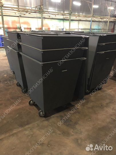 Контейнер мусорный из металла 0,75 м3 Арт 1304