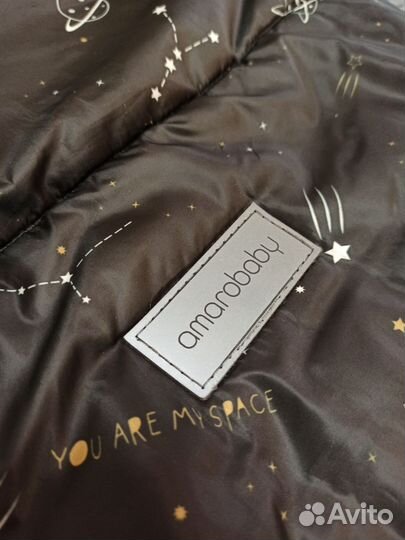 Зимний меховой конверт в коляску на овчине