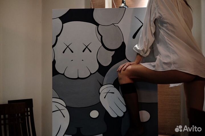 Картина Кавс/ Kaws 80*100