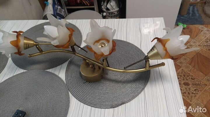 Люстра потолочная бу 4 рожка