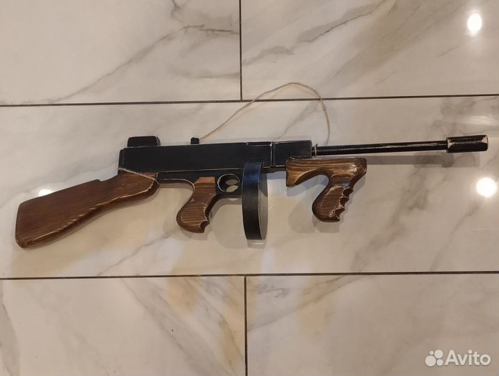 Деревянный автомат игрушка(пп Томпсона)