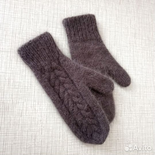 Варежки из ангоры «пух норки»