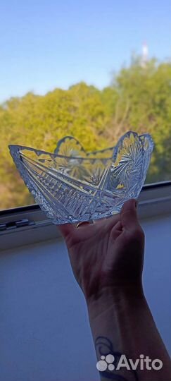 Хрустальный салатник 