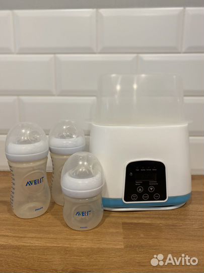 Стерилизатор подогреватель +бутылочки avent