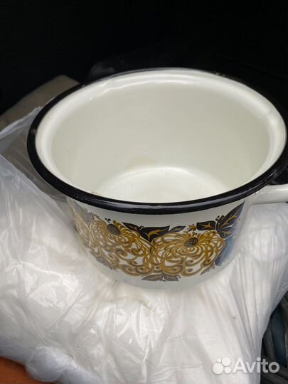 Кастрюля эмалированная новая СССР