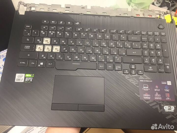 Топкейс с клавиатурой для asus ROG strix G712