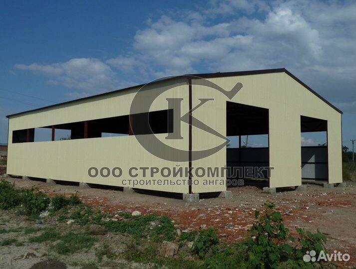 Ангары из сендвич панели xc1065