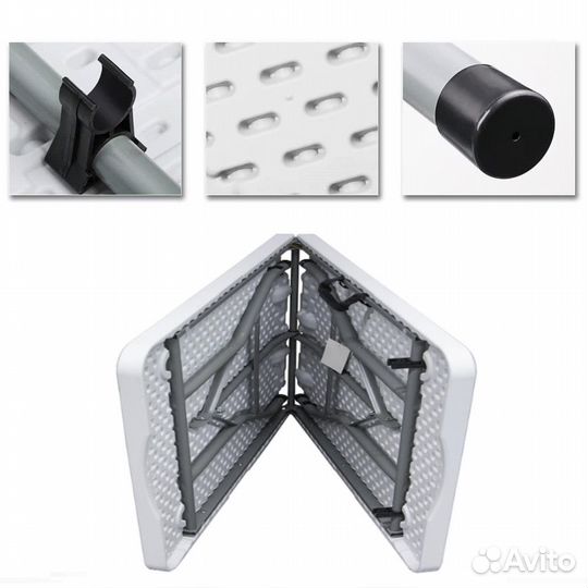 Стол складной усиленный 152х75х73 см