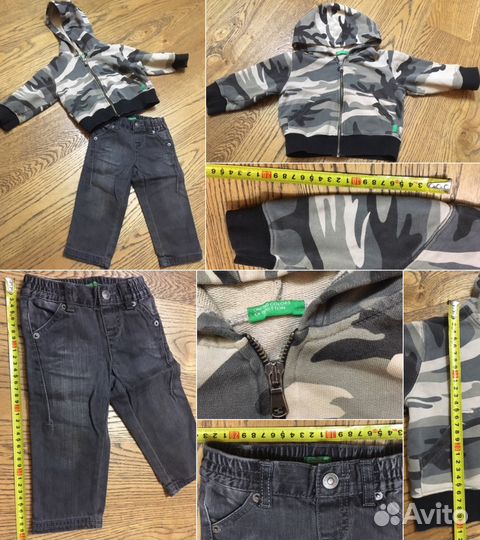 Пакет брендовой одежды мальчику 3-9 месяцев