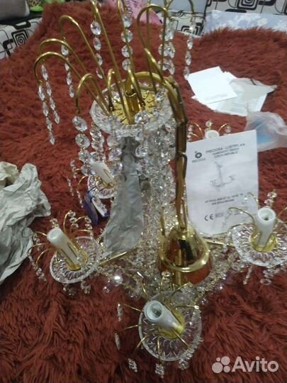 Люстра хрустальная чехия