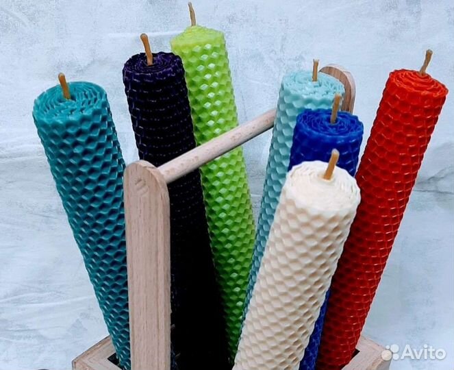 Свечи из вощины ручной работы