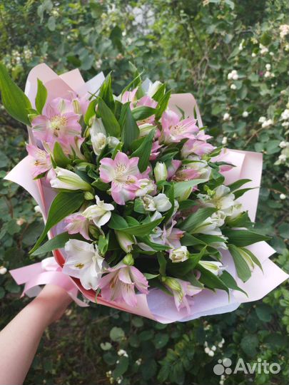 Букет в школу. Альстромерии