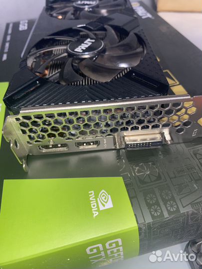 Видеокарта Palit GeForce GTX 1660 Dual OC 6GB