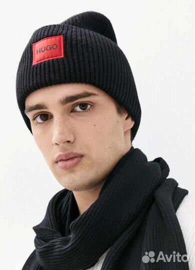 Вязаная шапка мужская