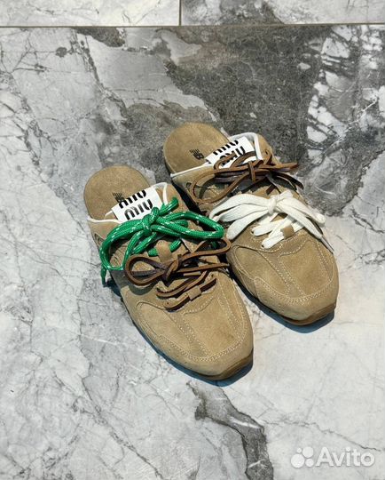 Мюли miu miu x new balance