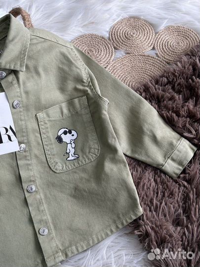 Джинсовая рубашка Zara детская