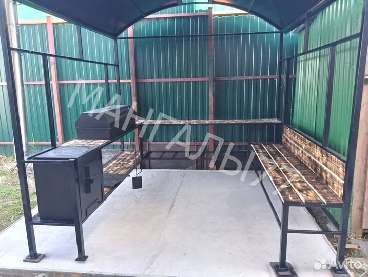 Мангал в стиле лофт