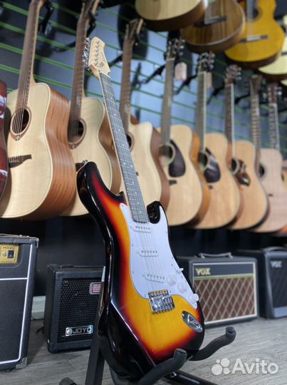 Электрогитара с комбиком комплект (разные цвета)