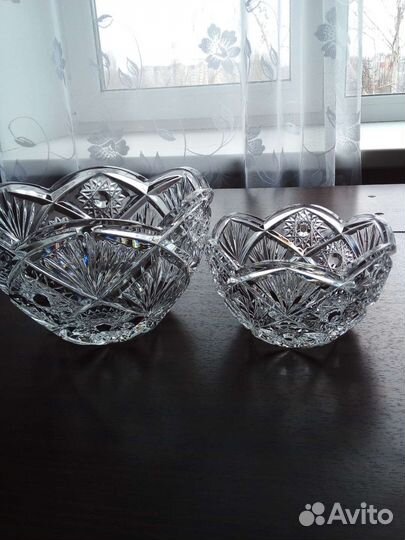 Салатники хрустальные