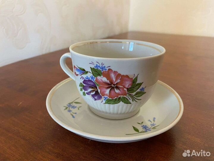 Чашка с блюдцем. Завод Пролетарий