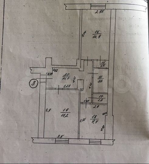 2-к. квартира, 60 м², 1/3 эт.