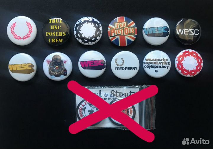 Значки. пуговицы