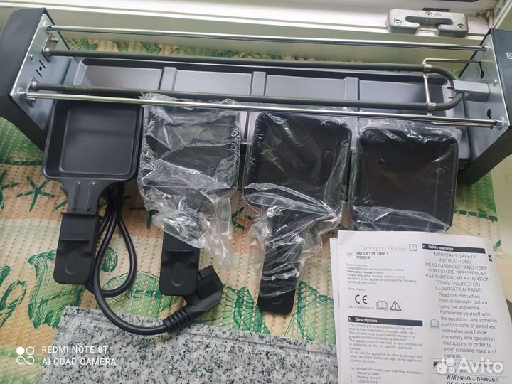 Гриль раклетница (мраморный гриль)