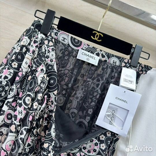 Юбка шелк chanel