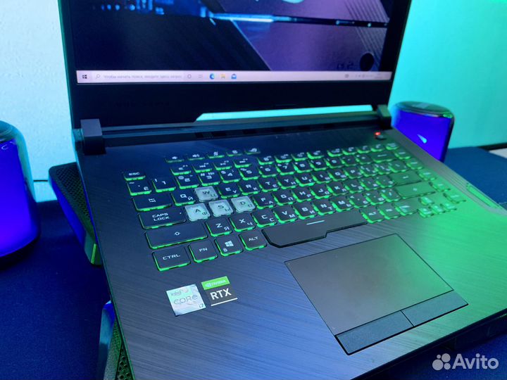 Игровой ноутбук Asus Rog на intel Core i5 + RTX