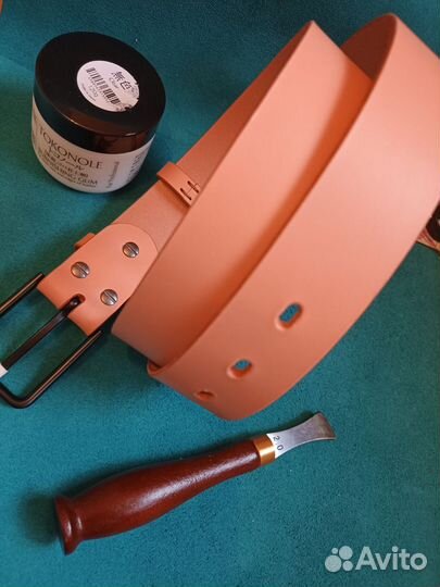 Ремень женский кожаный ручной работы