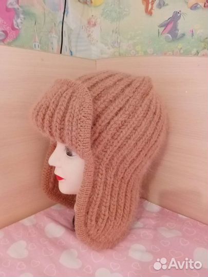 Ушанка из пуха норки